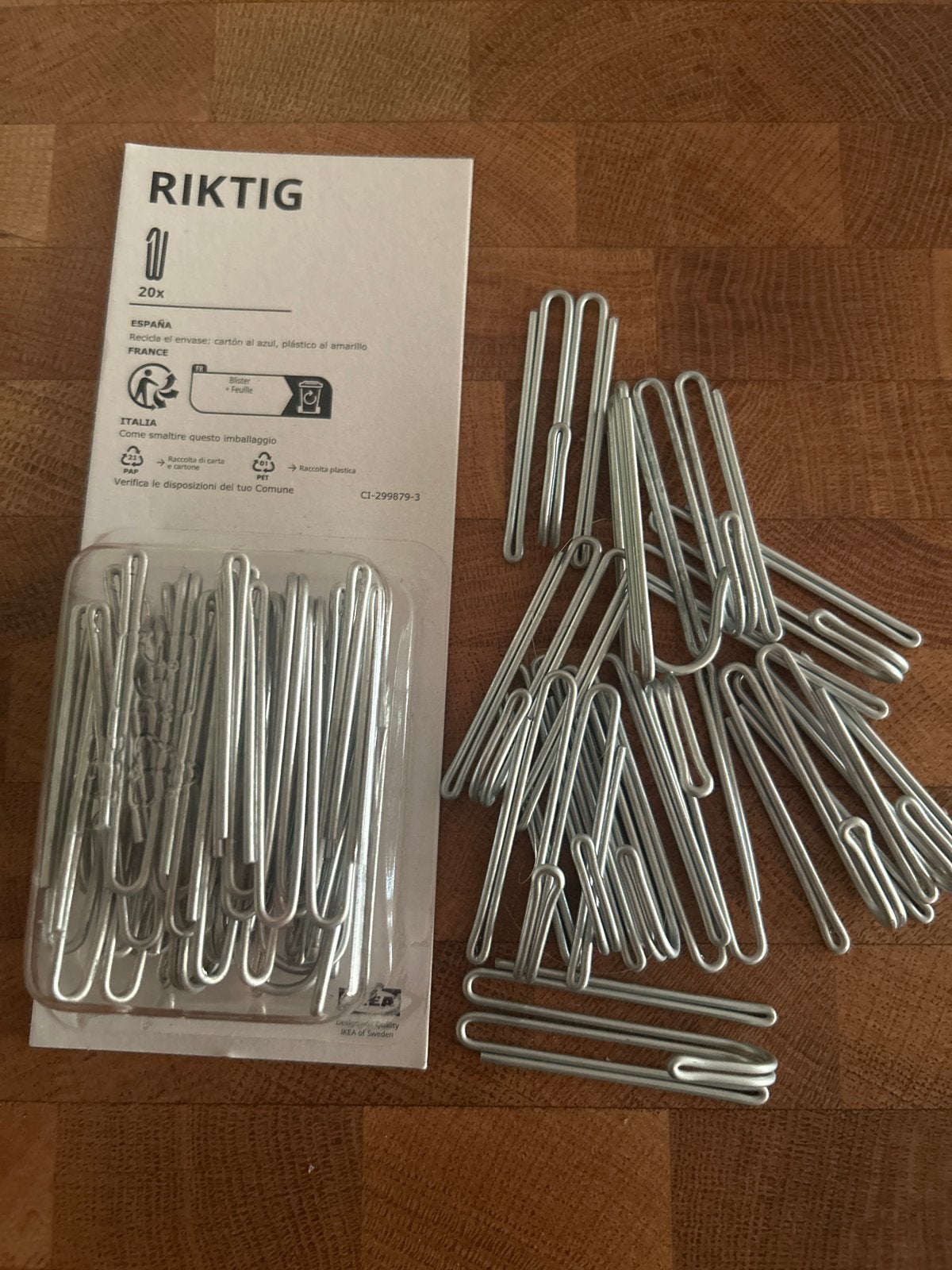 IKEA Plooihaken voor Gordijnen - 32 stuks, Met haken, Metaal, Nieuw, Ophalen of Verzenden