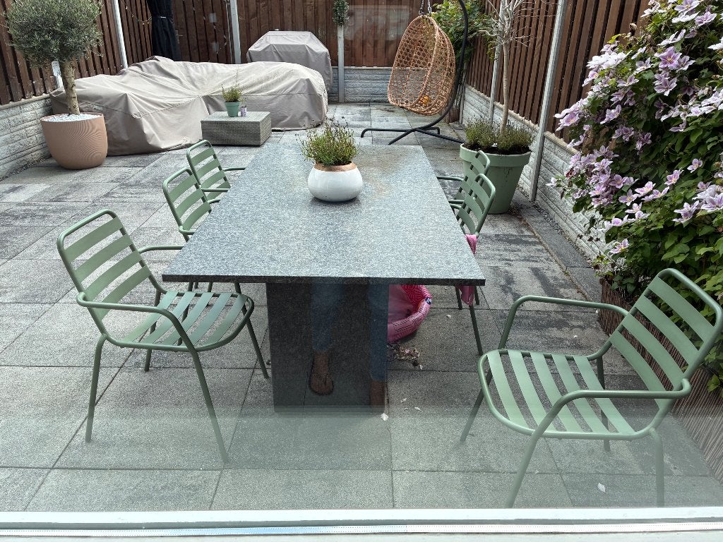Granieten tafel, Ophalen, Gebruikt, Rechthoekig, Overige materialen