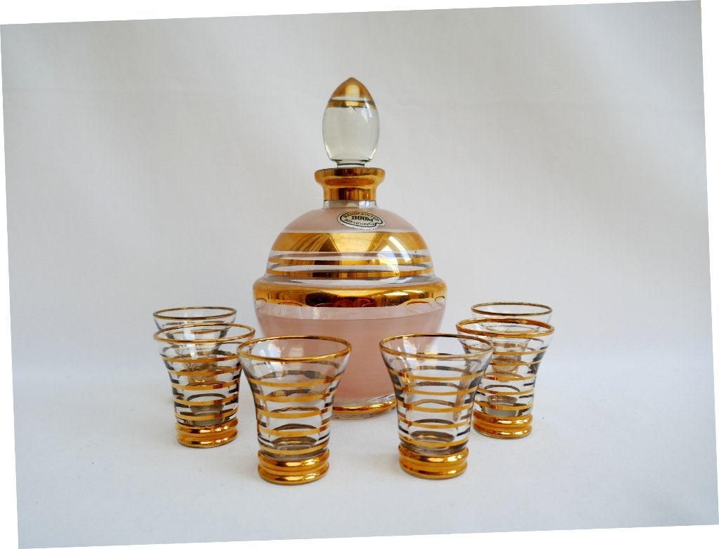 De Rupel - Booms glas - borrelstel - Art Deco België, Verzenden, Gebruikt, Borrel- of Shotglas