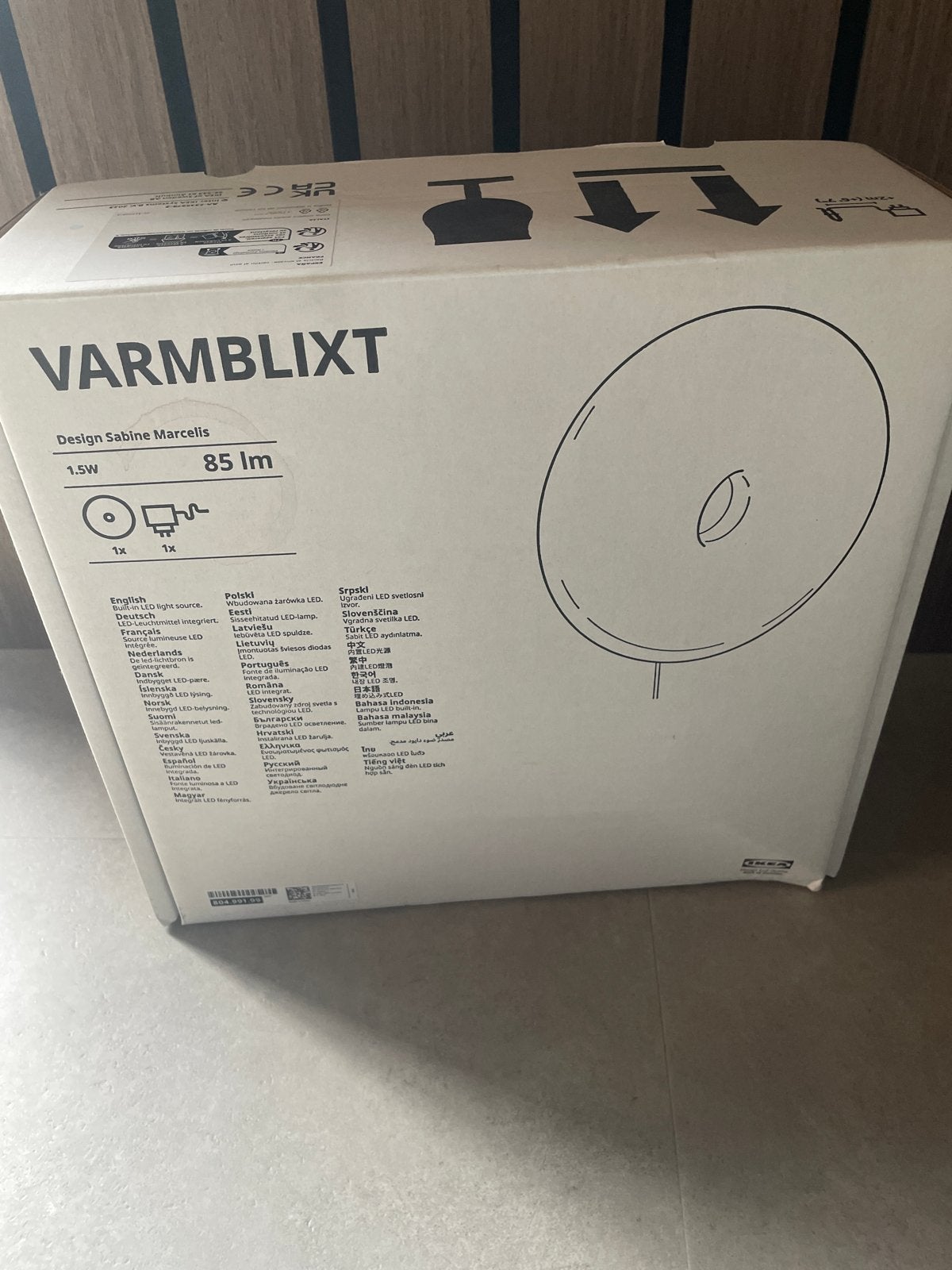 IKEA Varmblixt LED Donut Lamp - Sabine Marcelis Design, Ophalen of Verzenden, Nieuw, Kunststof, Overige fittingen