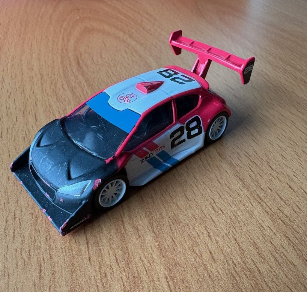 Norev Minijet Peugeot 208 T16 PIKES PEAK, Ophalen of Verzenden, Gebruikt, Auto