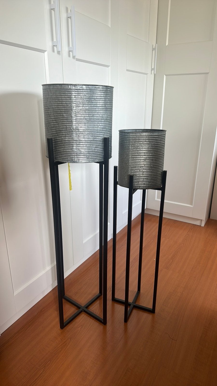 Set metalen standaard met bik, Ophalen, Zo goed als nieuw