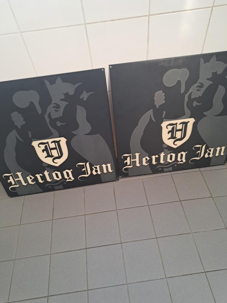 Hertogjan, Verzamelen, Biermerken, Ophalen, Reclamebord, Plaat of Schild, Overige merken