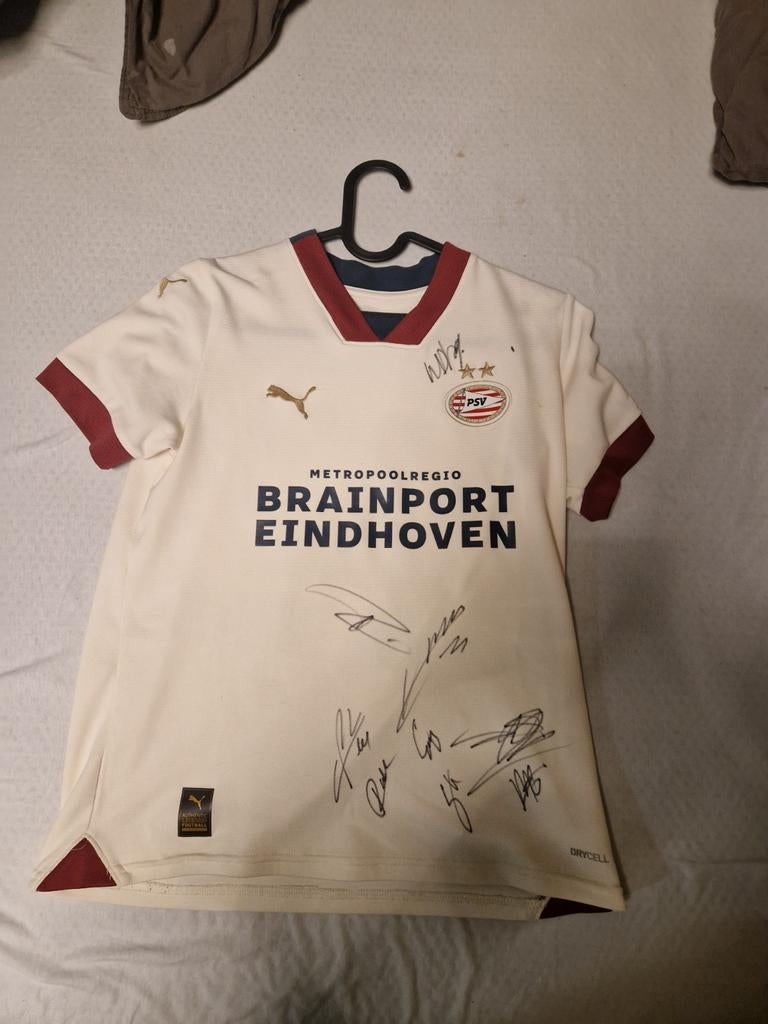 Gesigneerd PSV Veerman shirt - Maat 152 (11-12 jaar), Maat XS of kleiner, Ophalen of Verzenden, Zo goed als nieuw, Shirt