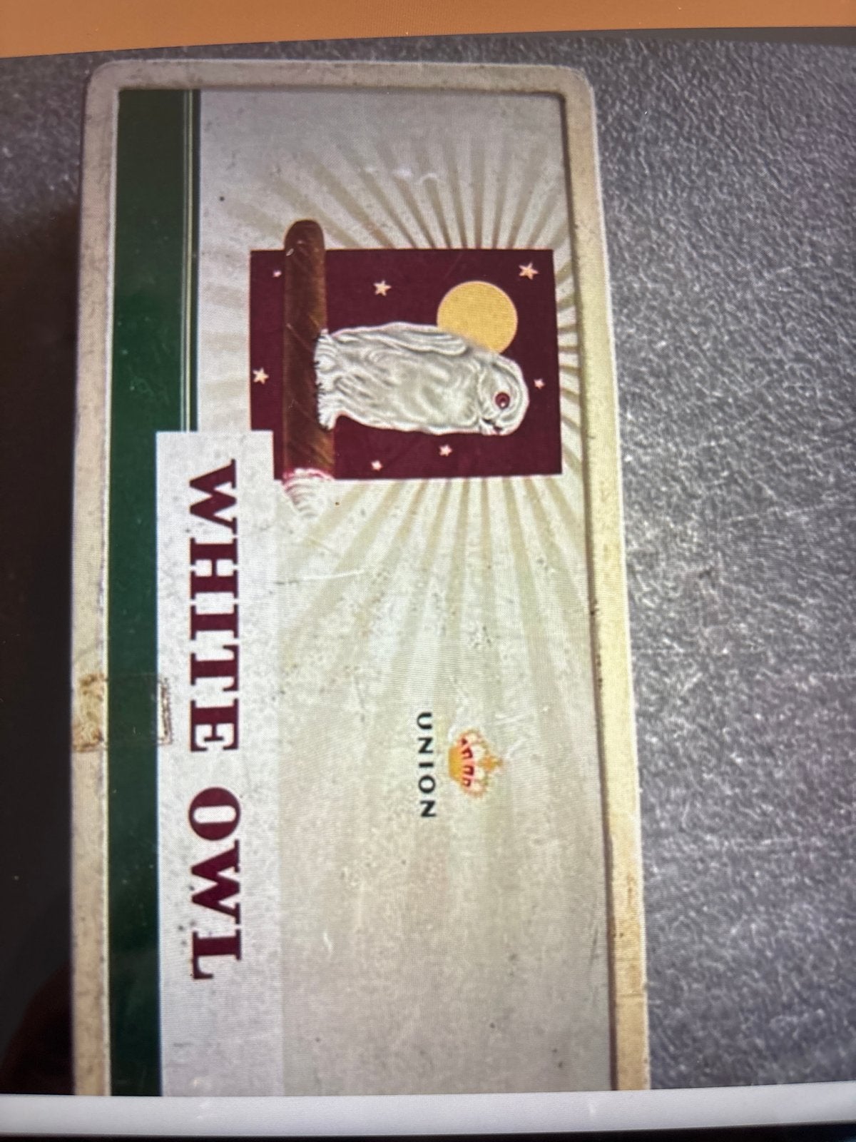 Vintage White Owl sigarenblik La Bolsa Kampen, Ophalen of Verzenden