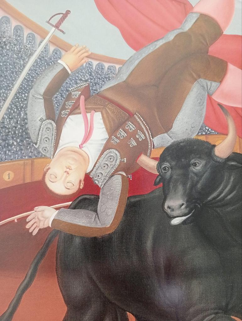 Fernando Botero print Stierengevecht, Ophalen of Verzenden