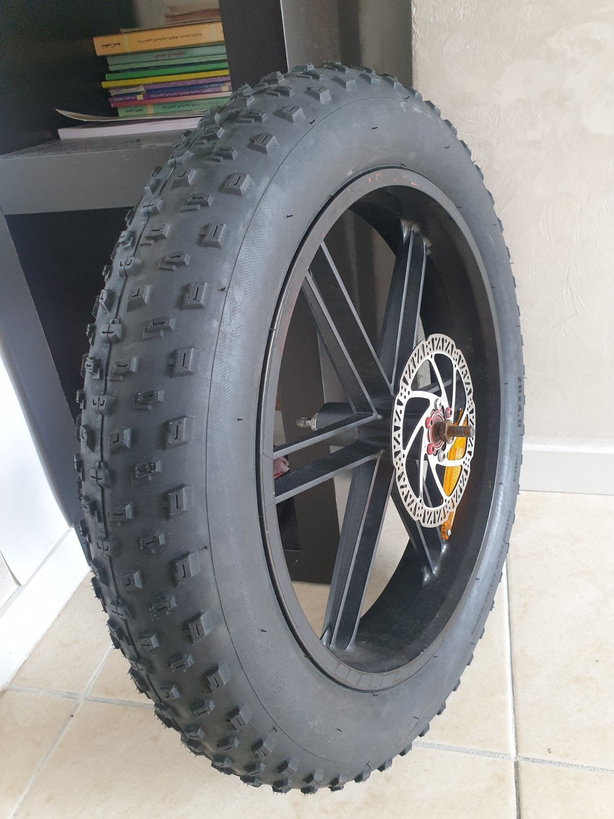 Fatbike Wiel 20x4.0 met Band en Schijfrem, Fietsen en Brommers, Fietsonderdelen, Wiel, Ophalen of Verzenden, Zo goed als nieuw