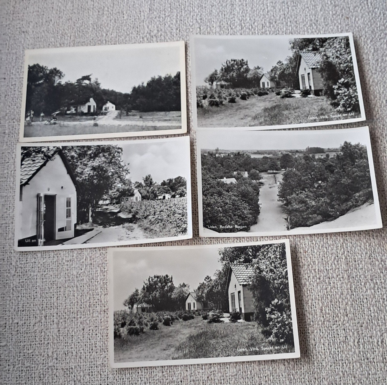5x Oude Ansichtkaarten Bungalowpark Bedafse Bergen Uden, Ophalen of Verzenden, Ongelopen, Noord-Holland