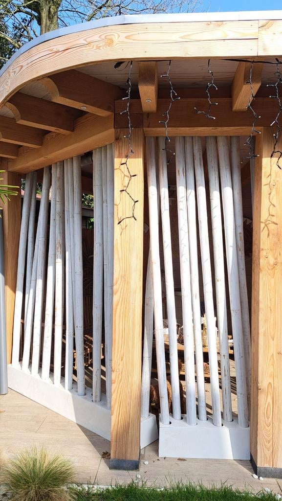 Bamboe room divider's 3x2,50m dik/zwaar bamboe!, Ophalen, Zo goed als nieuw, 200 cm of meer, 150 tot 200 cm
