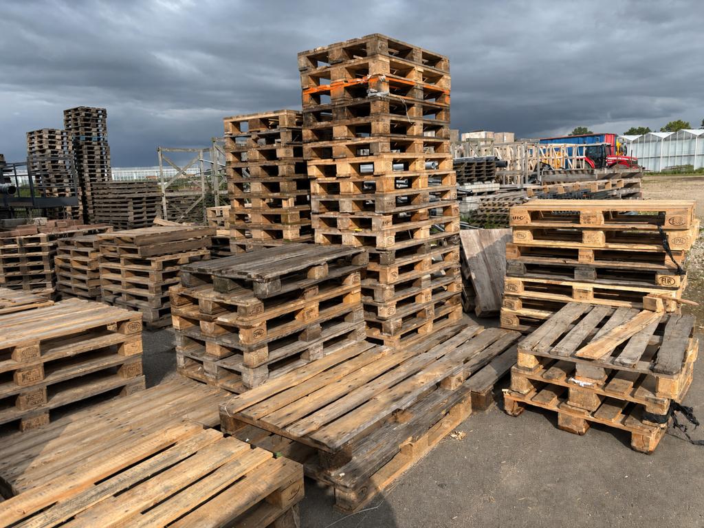 Gebruikte EPAL Europallets, pallets,, Ophalen of Verzenden, Zo goed als nieuw, Pallet, Minder dan 200 cm