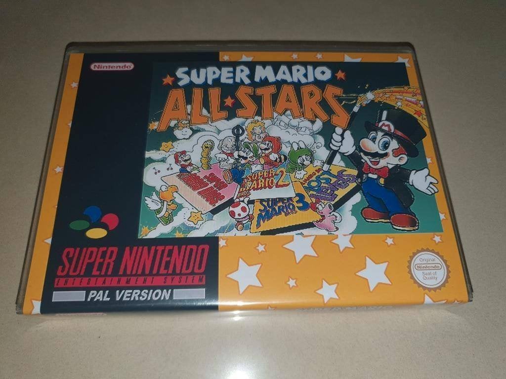 Super Mario All Stars SNES Game Case, Avontuur en Actie, Verzenden, 1 speler, Zo goed als nieuw
