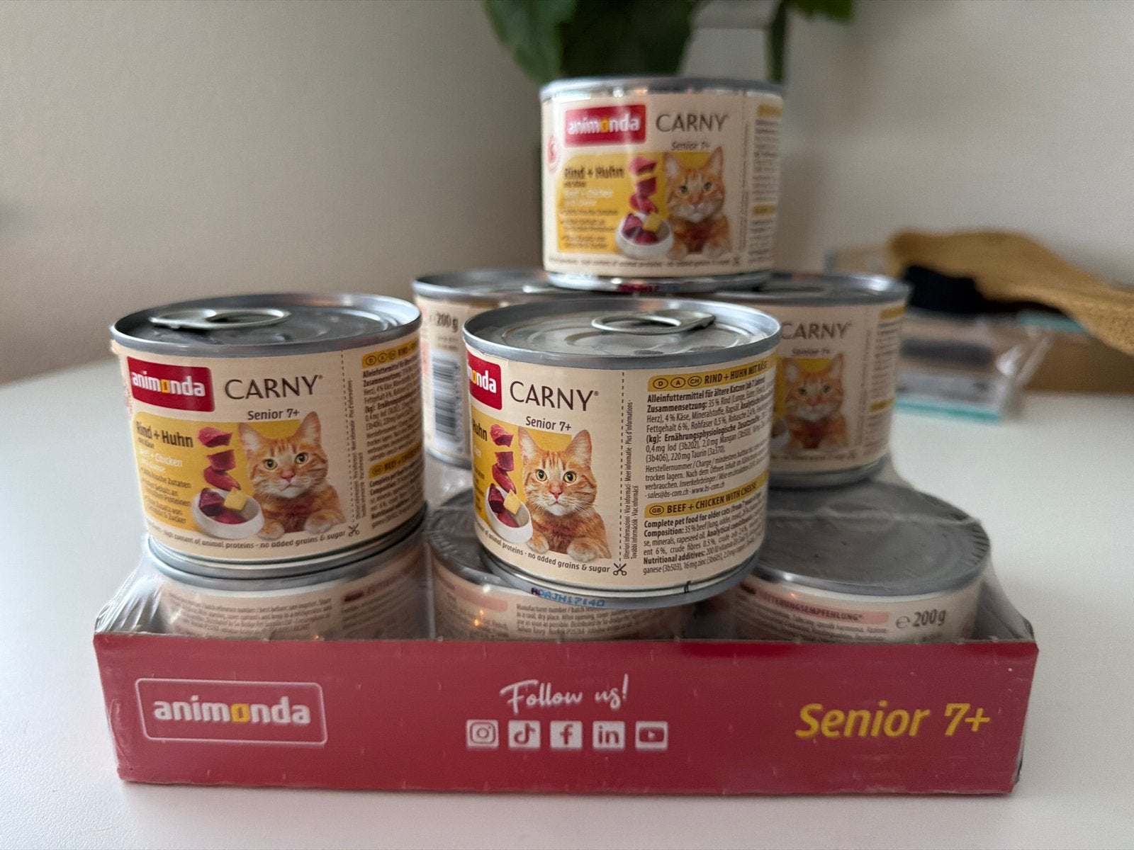 Animonda Carny kattenvlees, Verzenden
