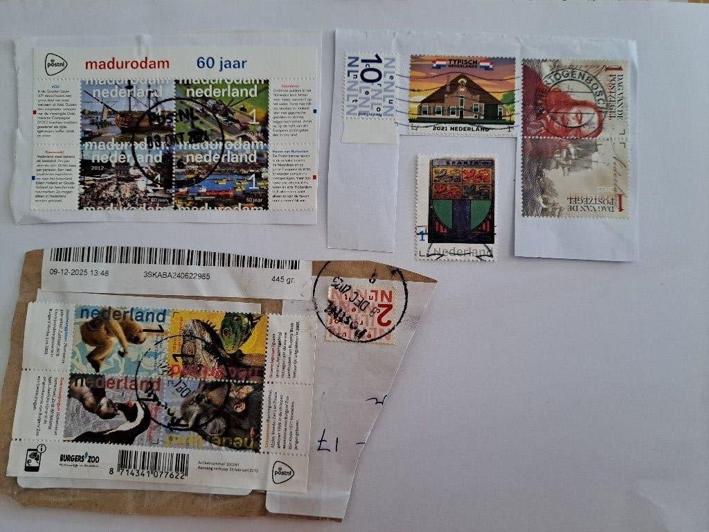 POSTZEGELS - NEDERLAND - 10 X GESTEMPELD - 1L, Postzegels en Munten, Ophalen of Verzenden, Na 1940, Gestempeld