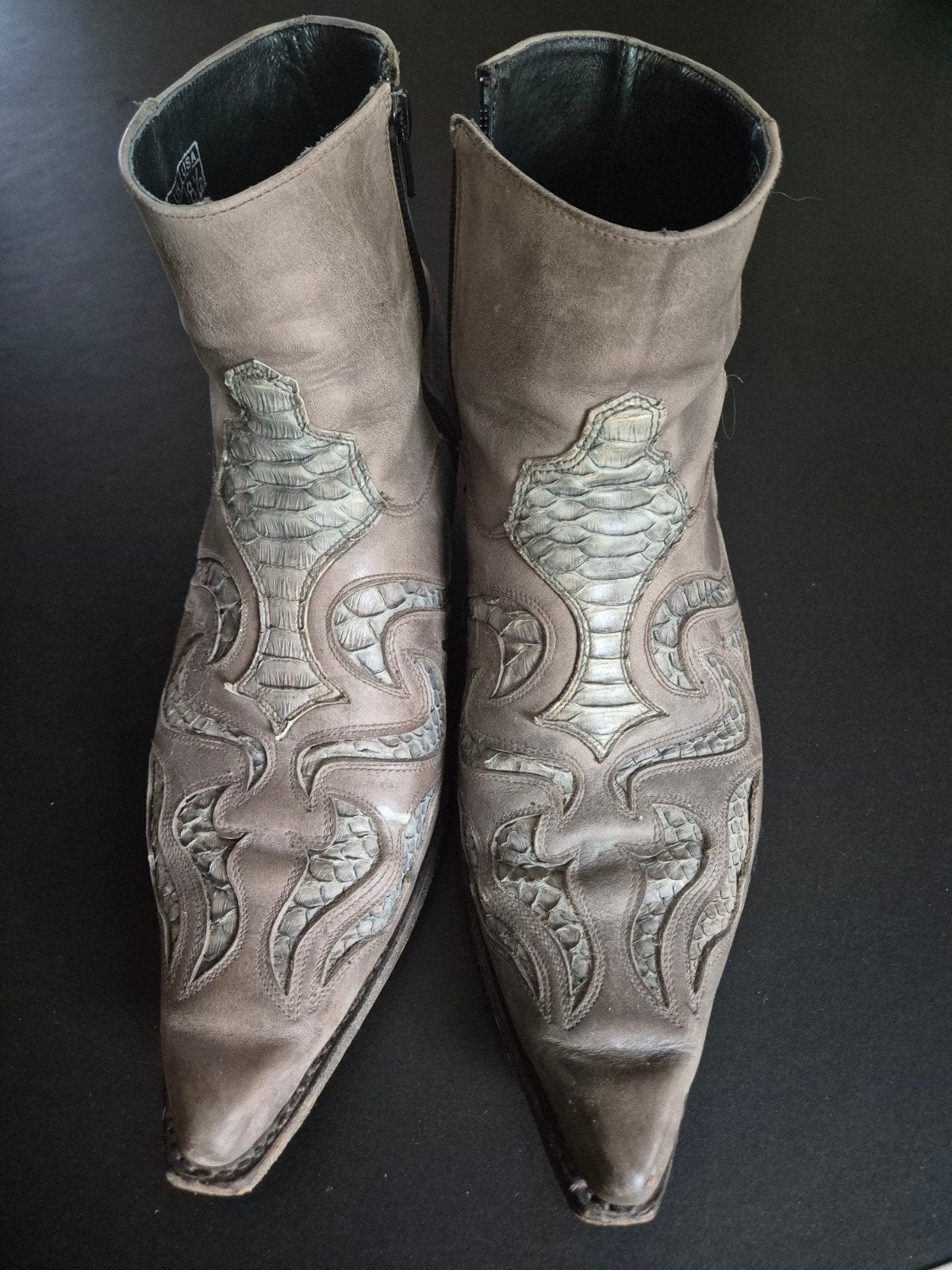 Sendra maat 42 met slangenleren inleg, Ophalen of Verzenden, Bruin, Boots