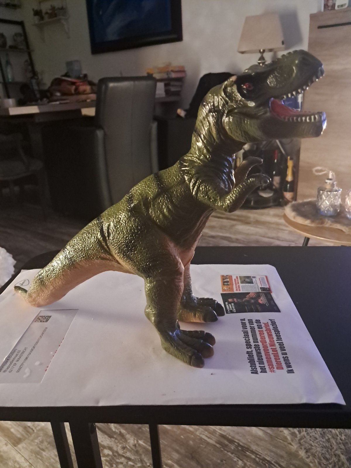 Grote T-Rex Dinosaurus Speelgoedfiguur, Ophalen of Verzenden, Gebruikt, Jongen of Meisje