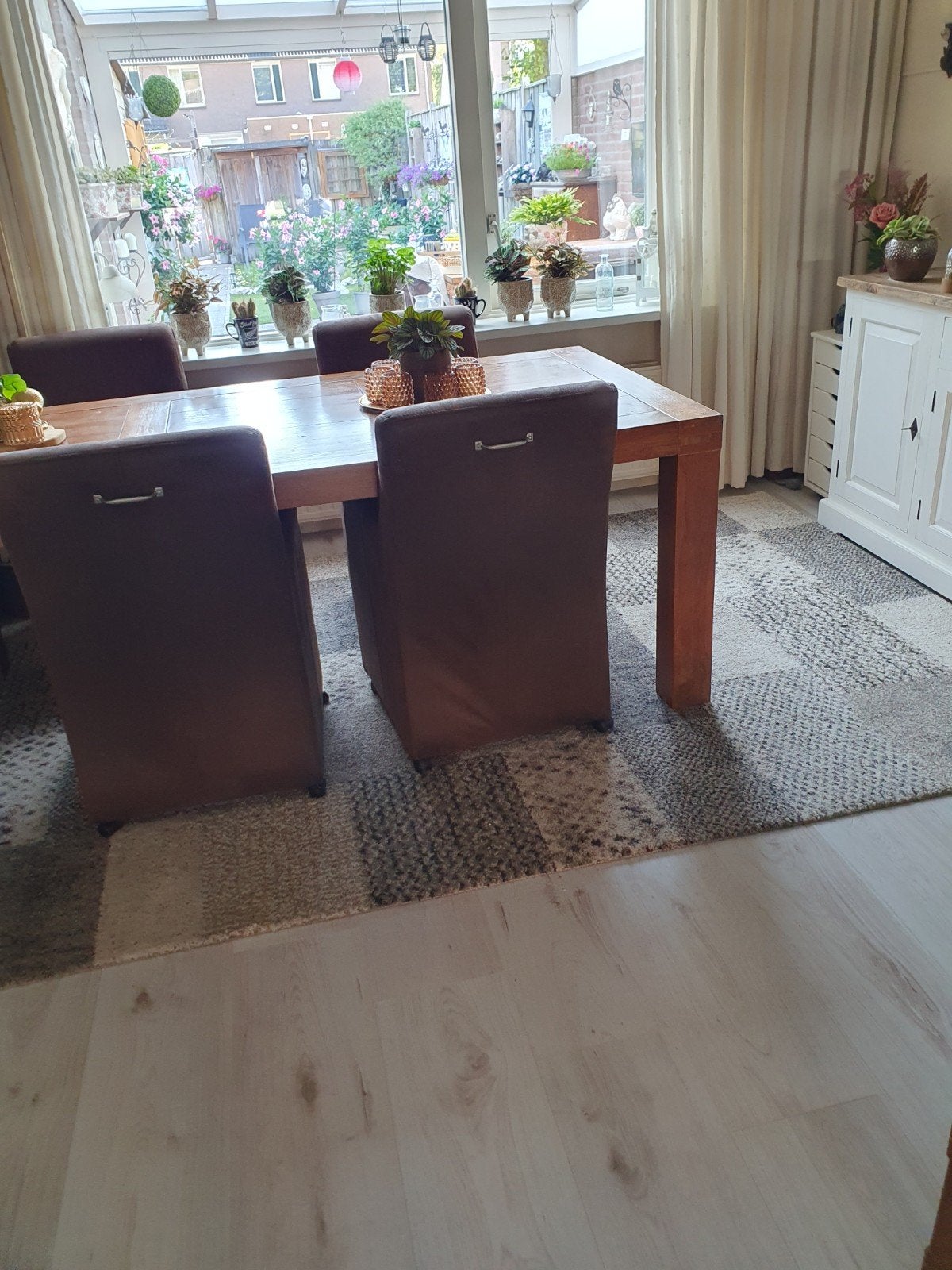 Modern Vloerkleed Grijs/Beige Patchwork Design, Ophalen, Modern patchwork, Grijs, 150 tot 200 cm
