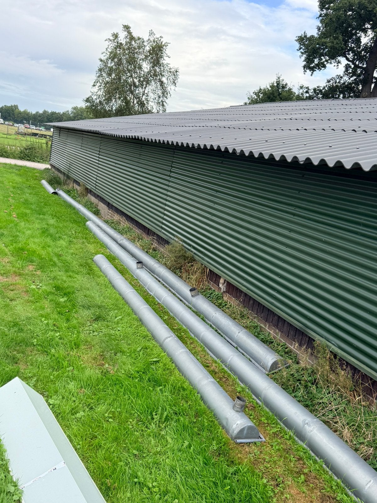 Zinken dakgoten m44, 30 meter, Ophalen, 6 meter of meer, Zo goed als nieuw, Zink