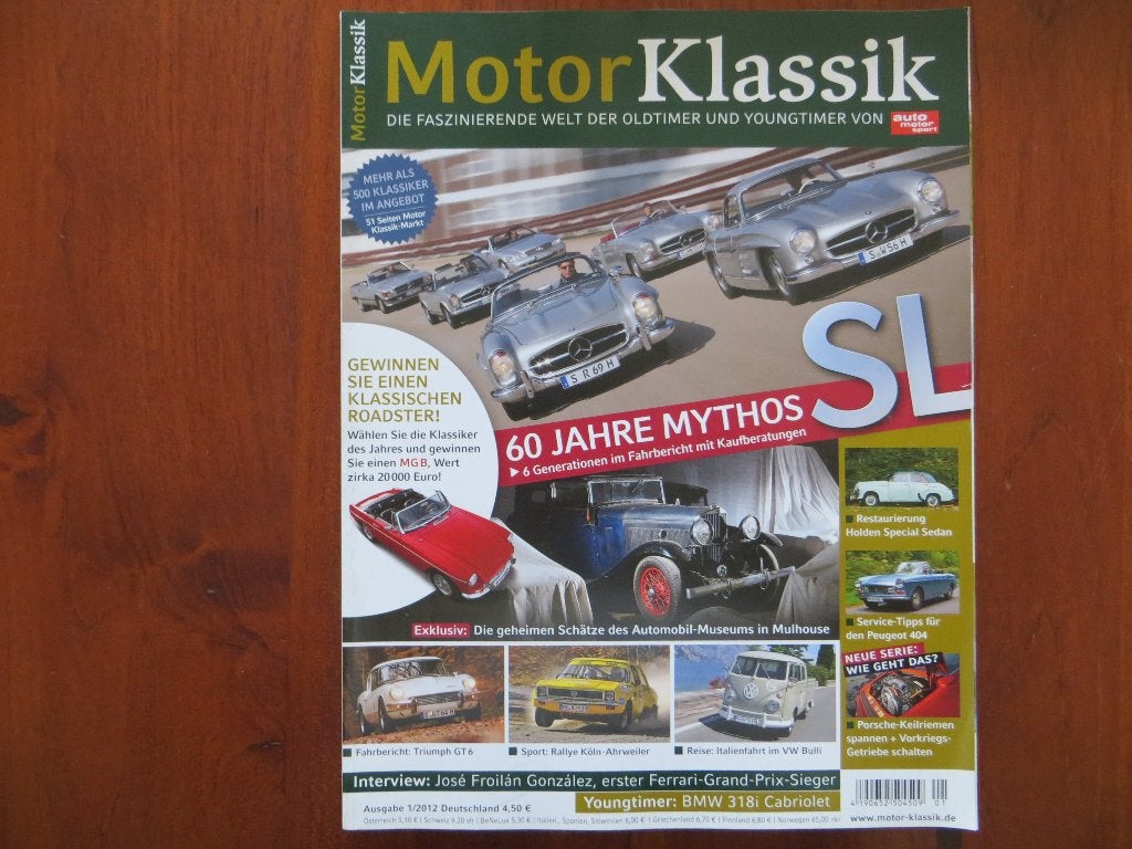 Motor Klassik 1 2012 Mercedes-Benz SL 60 jr, Holden Special, Ophalen of Verzenden, Nieuw, Mercedes
