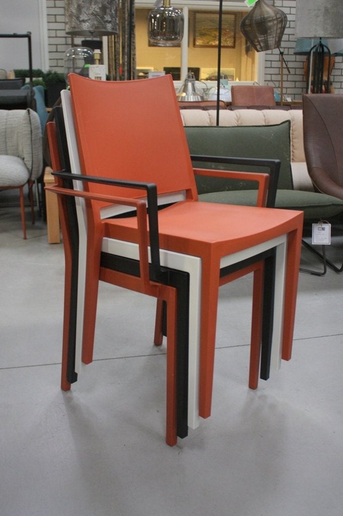 Partij trendy tuinstoelen terrasstoel horeca stapelbaar, Ophalen, Nieuw