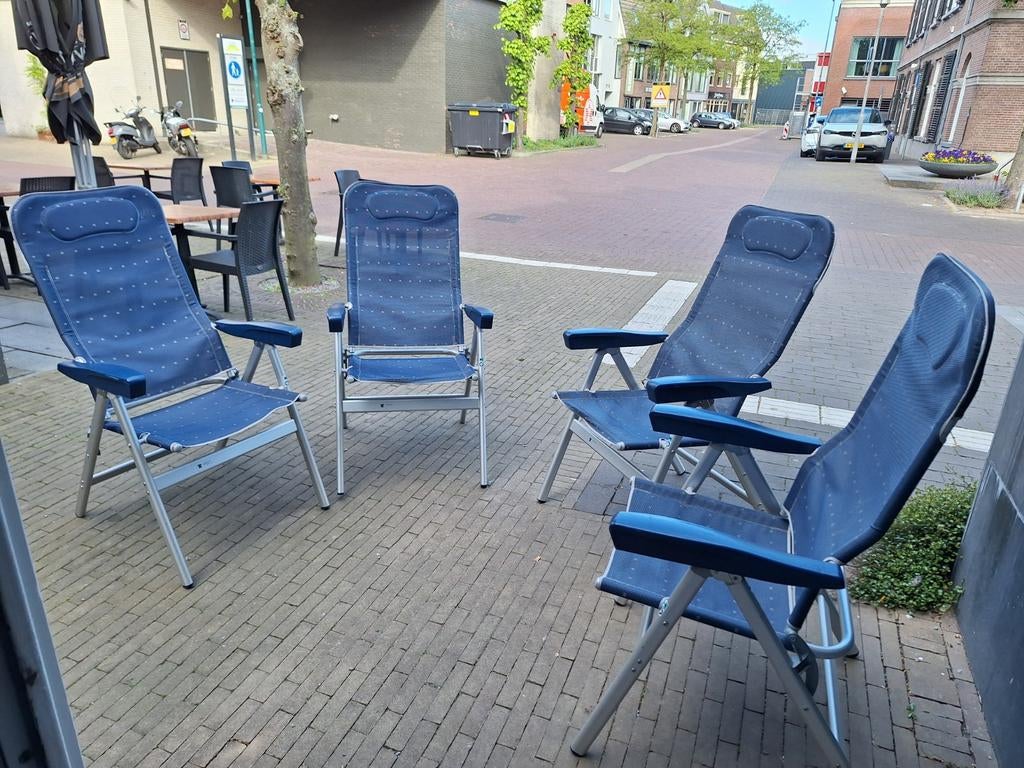 Campingstoel set 4 stuks, Ophalen of Verzenden, Gebruikt, Campingstoel