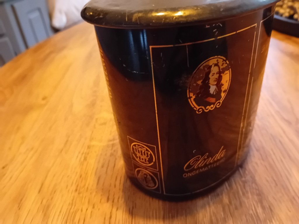 Sigarenblik, Verzamelen, Ophalen of Verzenden, Gebruikt, Overige