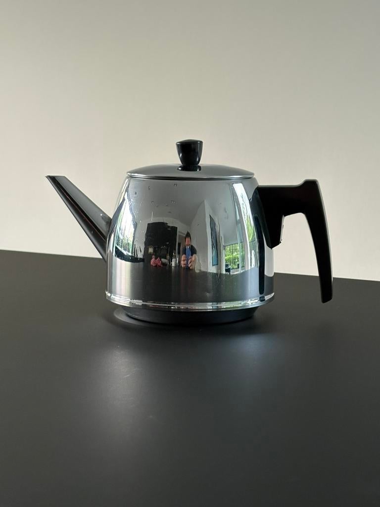 Bredemeijer Duet Classic theepot van RVS en zwarte handgreep, Huis en Inrichting, Keuken | Servies, Overige materialen, Overige typen