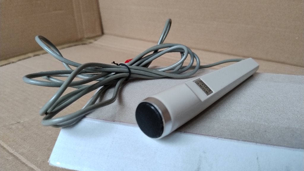 Vintage microfoon van Sony Dynamic MTL F-96 jaren '70, Antiek en Kunst, Antiek | Tv's en Audio, Ophalen of Verzenden