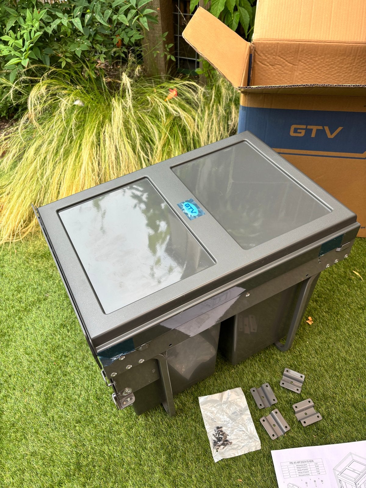 Nieuwe GTV Inbouwprullenbak - Nooit gebruikt!, 40 liter of meer, Ophalen, Nieuw, Kunststof