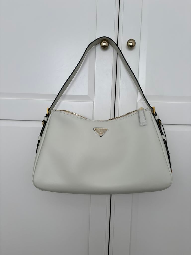 Prada tas echt leer, Ophalen, Nieuw, Zwart, Handtas