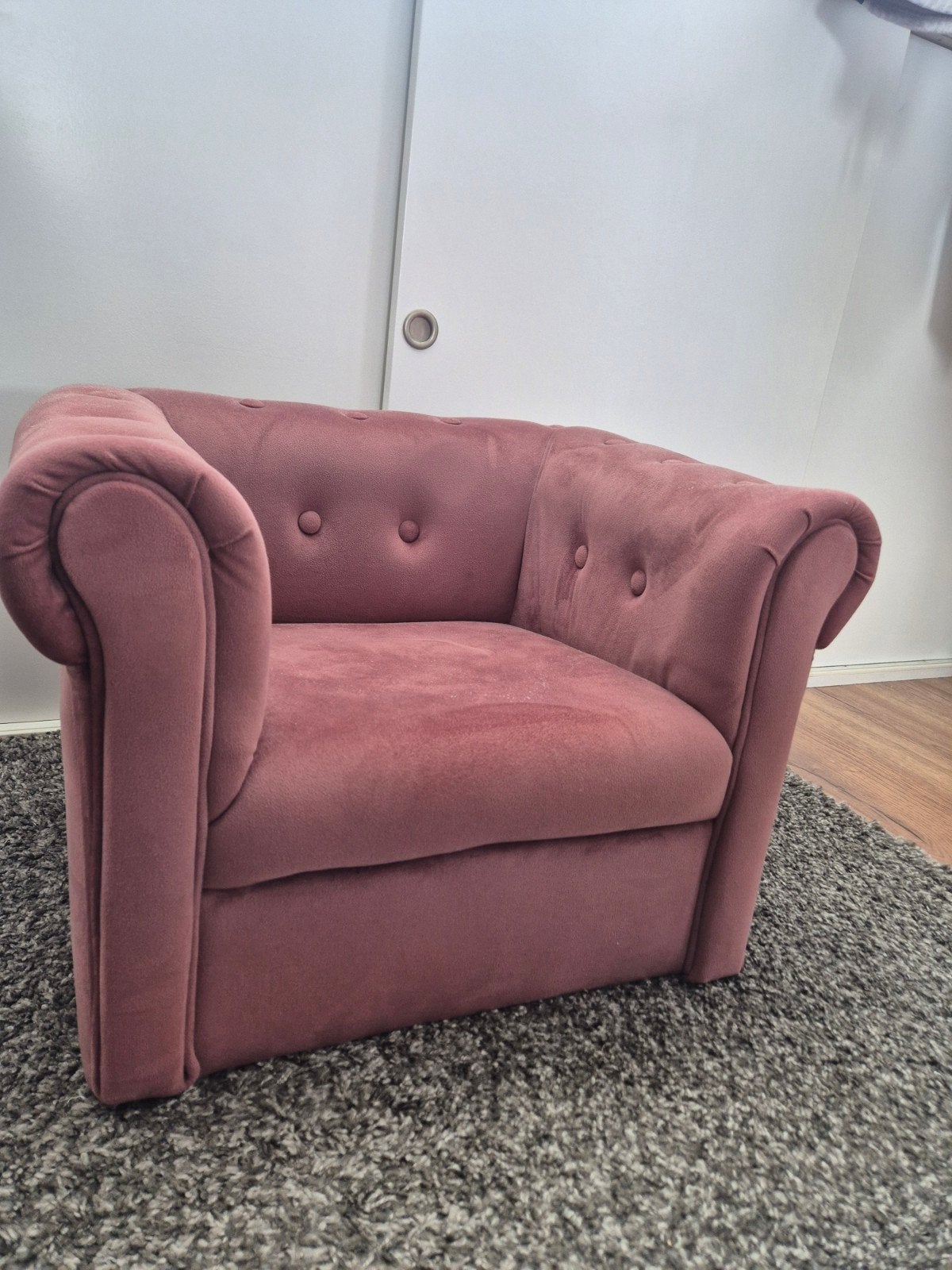 Roze kinderfauteuil, Ophalen, Gebruikt