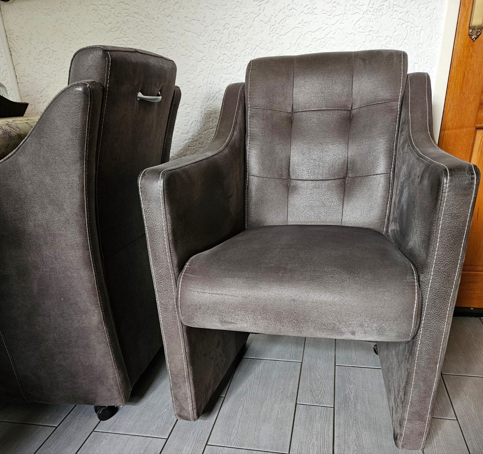 4x Comfortabele eetkamerstoelen, Ophalen, Modern, Comfortabel, Gebruikt, Vier
