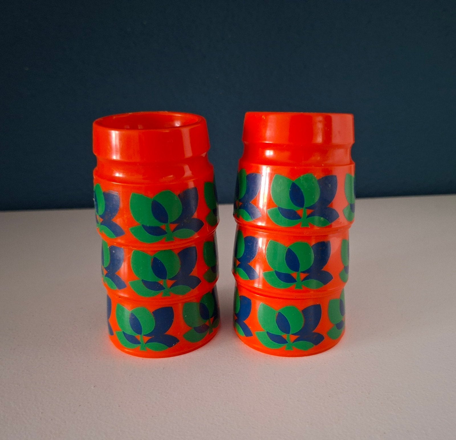 Zes vintage Emsa eierdopjes, Ophalen of Verzenden, Zo goed als nieuw