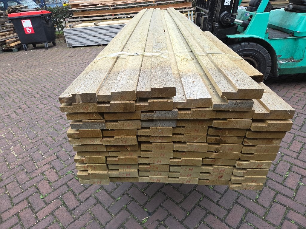 Balkhout Geïmpregneerd met sponning 4.5x17.0 cm, Ophalen, 250 cm of meer, Planken