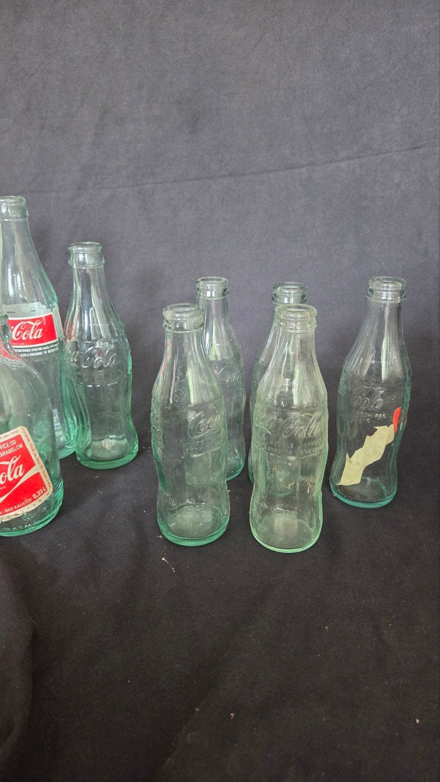 Vintage Coca-Cola flessen - Groen glas, Ophalen
