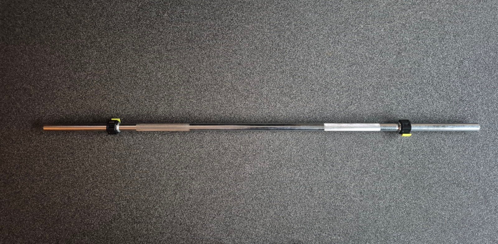 Barbel halterstang 30mm met klemmen 160 cm, Ophalen, Zo goed als nieuw, Halterstangen