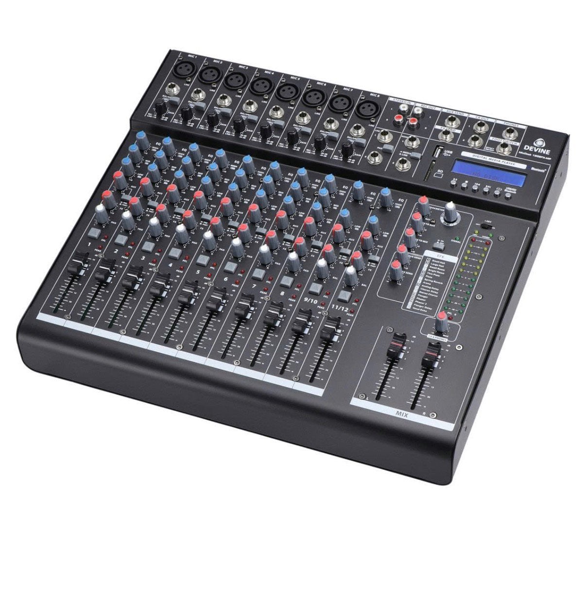 Devine MixDesk 1202FX-MP 12-kanaals mixer FX, Ophalen, Zo goed als nieuw, 10 tot 20 kanalen