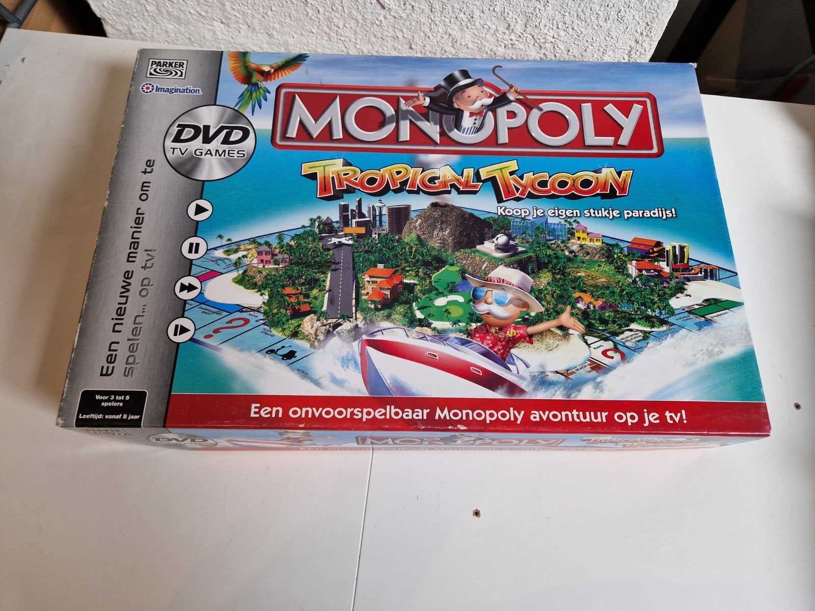 Monopoly Tropical Tycoon - Compleet in originele verpakking, Vijf spelers of meer, Ophalen of Verzenden, Zo goed als nieuw, Parker / Imagination