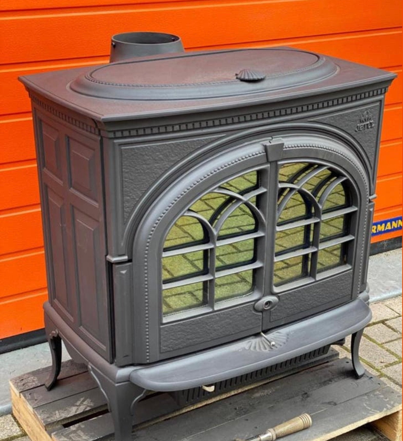 Jotul 600, Huis en Inrichting, Ophalen, Houtkachel, Zo goed als nieuw, Vrijstaand
