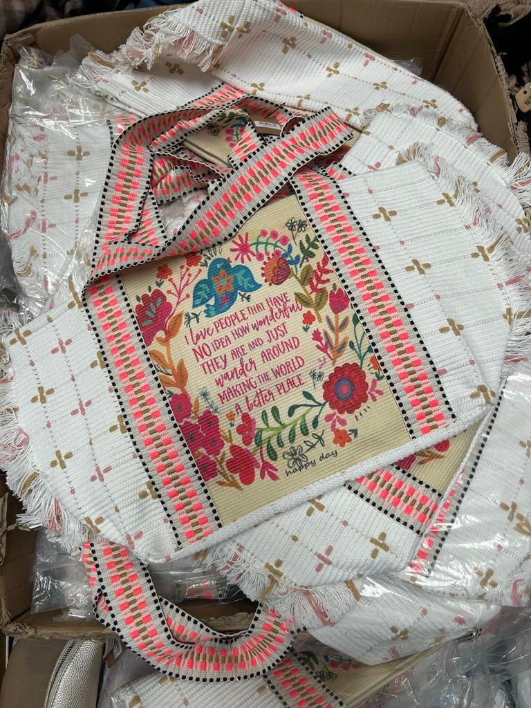 Partij Ibiza Boho Style Tassen - Stevige Kwaliteit, Ophalen, Zo goed als nieuw, Wit, Handtas