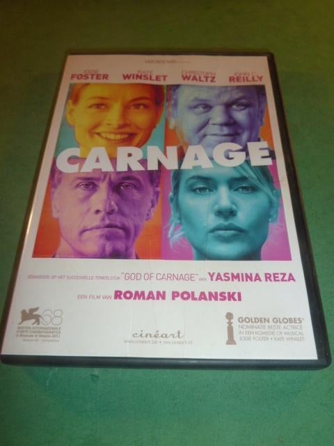 Carnage Roman Polanski dvd, Alle leeftijden, Verzenden, Zo goed als nieuw, Overige gebieden