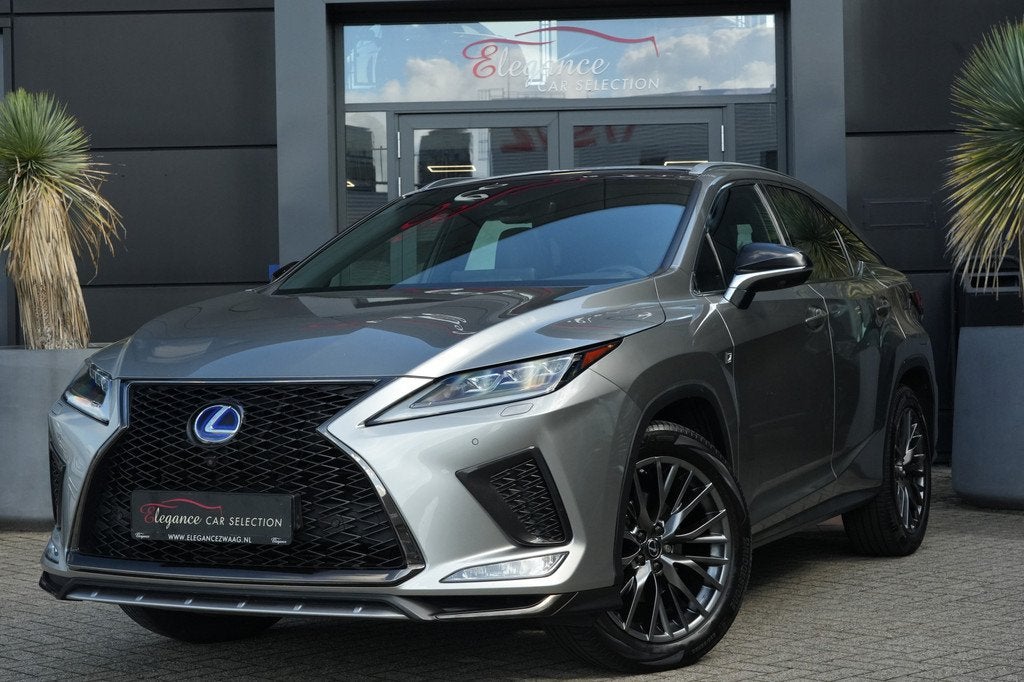 Lexus RX 450h 4WD F Sport Line 313pk Panoramadak/Trekhaak/Ma, Gebruikt, 2000 kg, Bedrijf, Hybride Elektrisch/Benzine