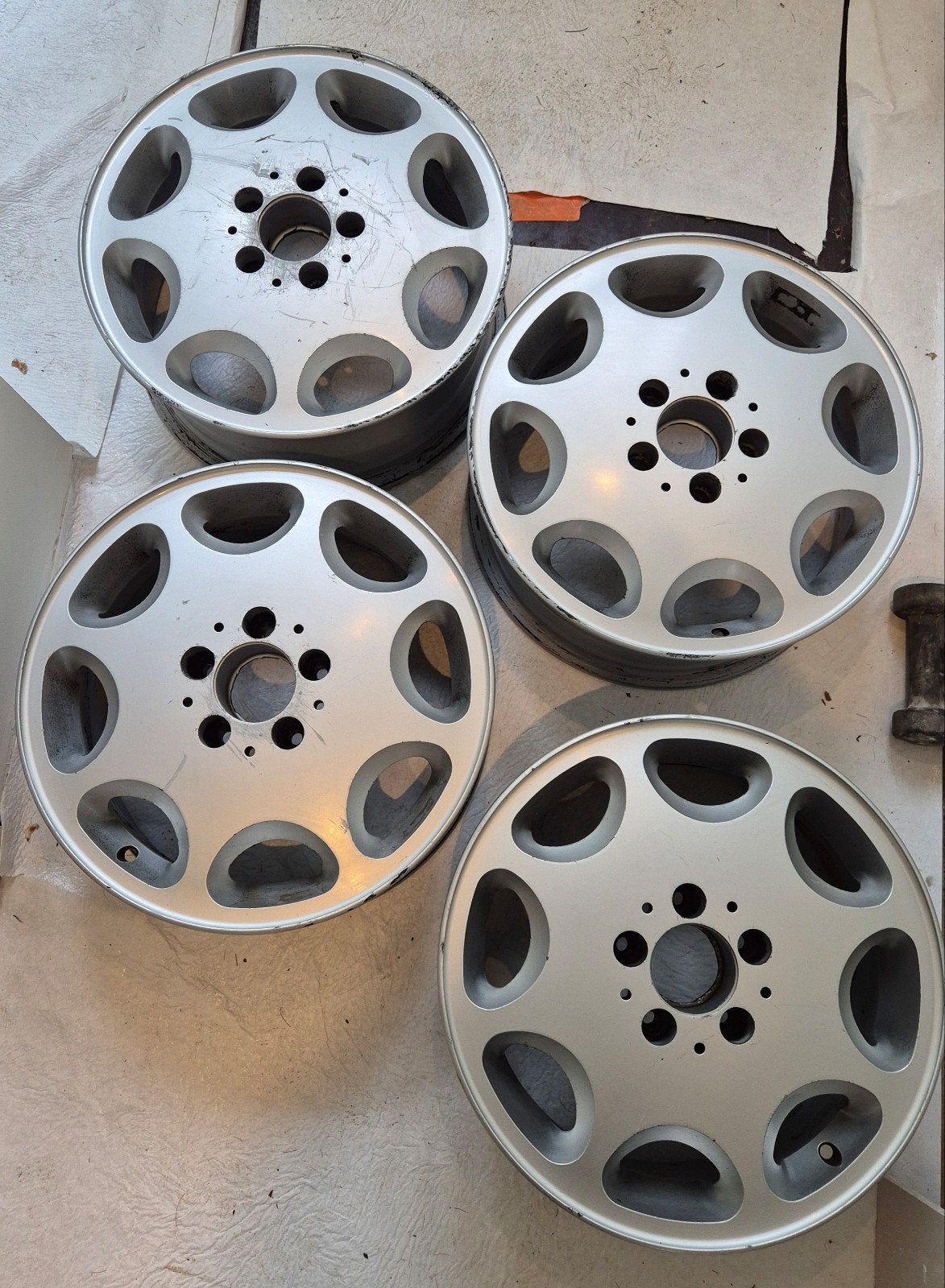 Mercedes W124 8-gaats velgen 7Jx16 ET46, Auto-onderdelen, Banden en Velgen, Ophalen, Gebruikt, Velg(en), 16 inch