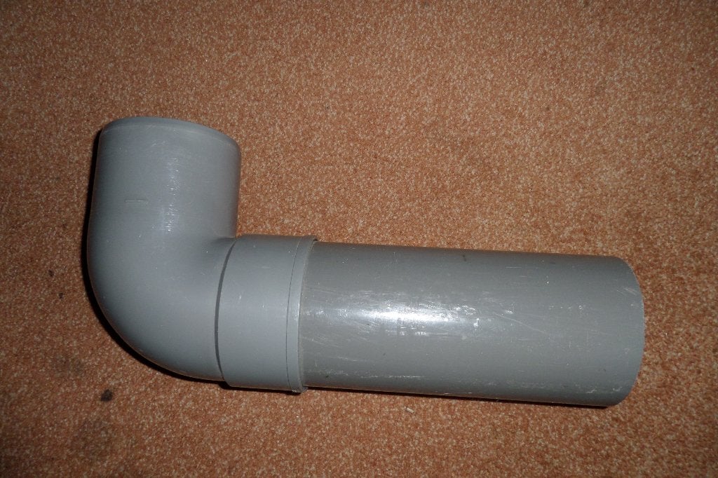 Afvoerbuis - 110m bocht 90 graden met buis 27cm, Ophalen, Bochten, Pvc, Nieuw