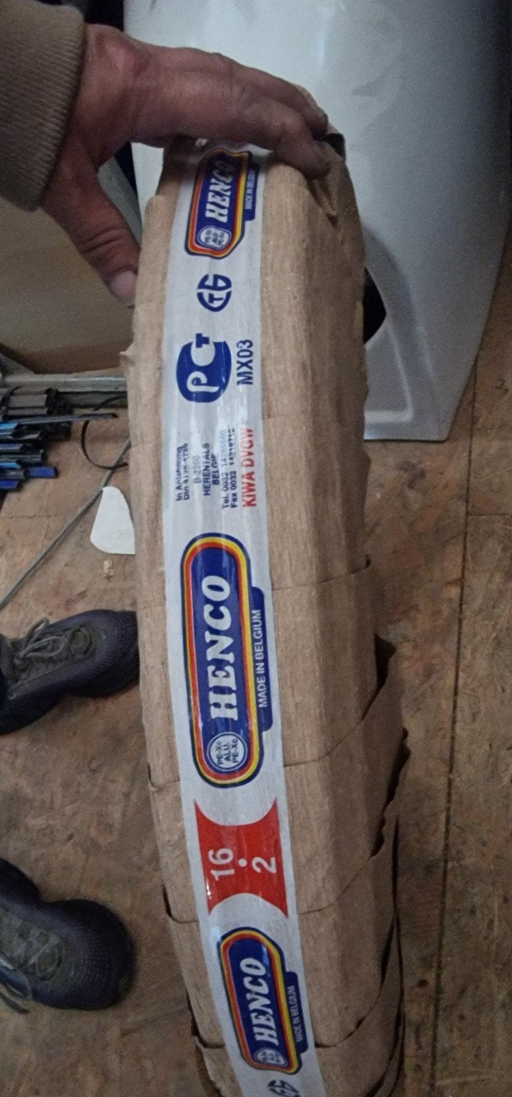 Partij van 10 rollen Henco meerlagenbuis 16x2 mm, 6 meter of meer, Overige typen, Nieuw, Aluminium