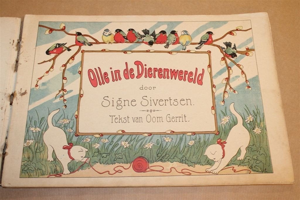 Olle in de Dierenwereld — Antiek Prentenboek 1920, Ophalen of Verzenden, Gelezen