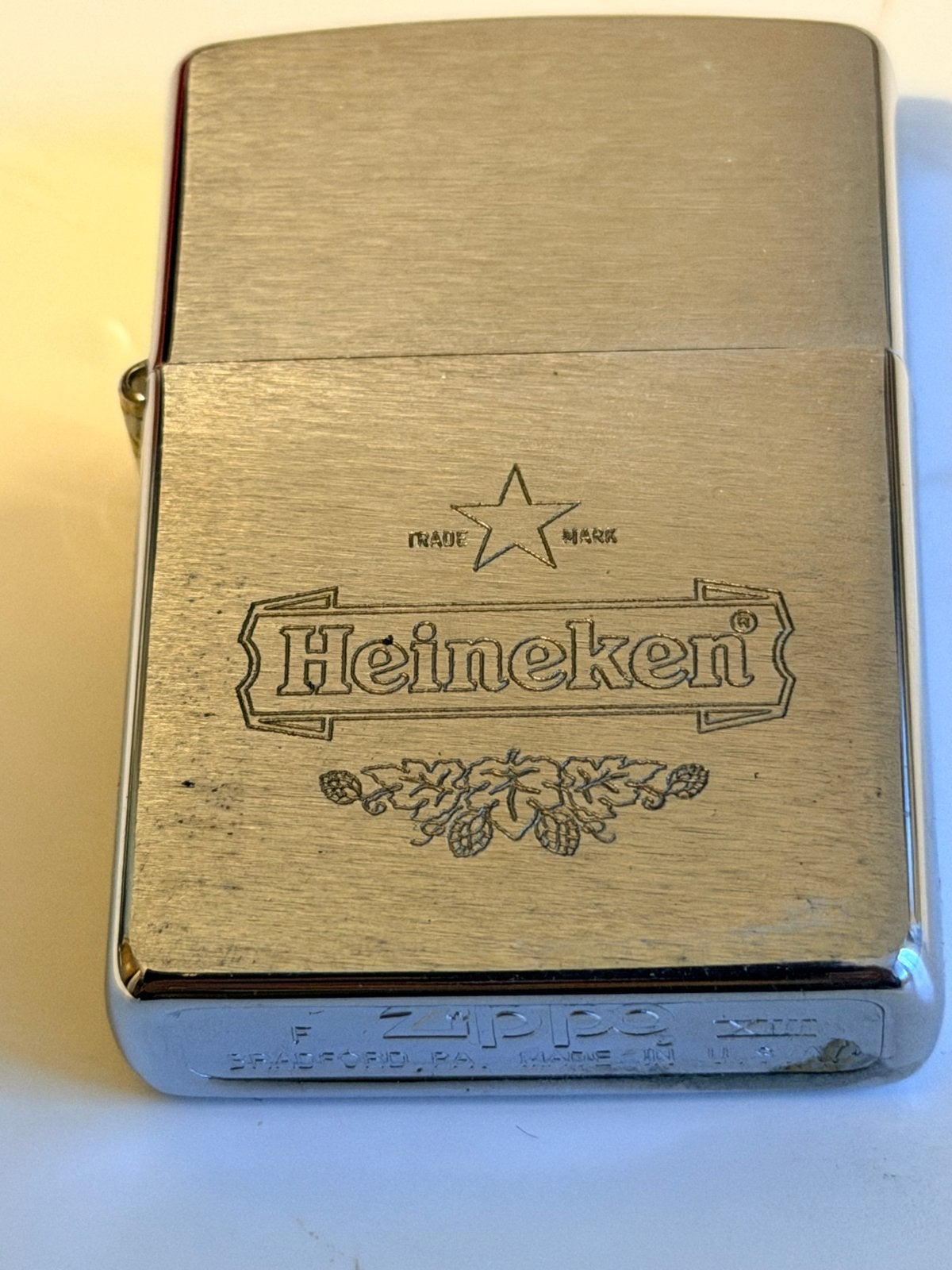 Zippo aansteker - Heineken - Zo goed als nieuw, Verzamelen, Ophalen of Verzenden, Zo goed als nieuw, Aansteker