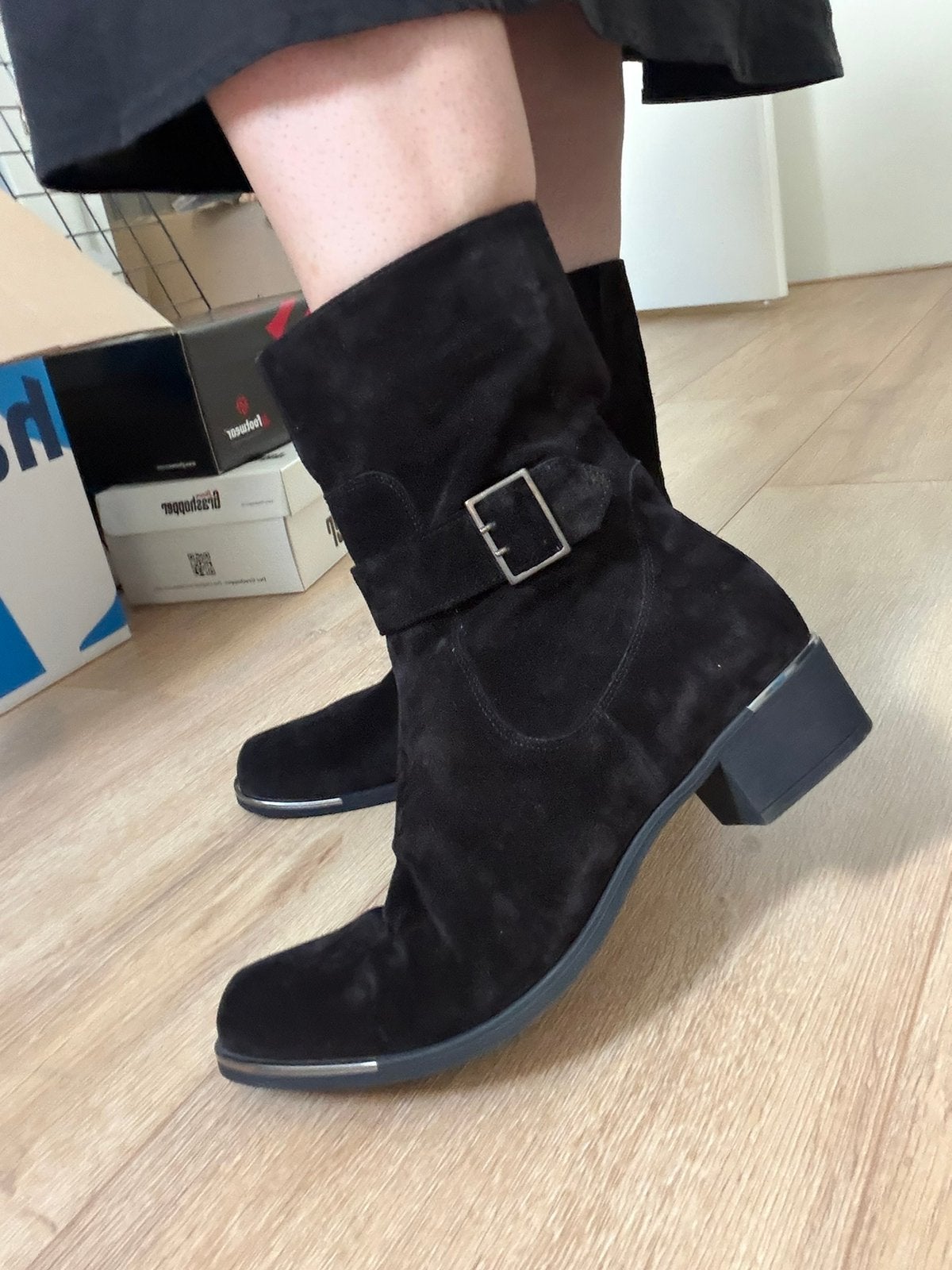 Durea Enkellaars Zwart nieuw maat 42 UK 8, Kleding | Dames, Schoenen, Ophalen of Verzenden, Nieuw, Zwart