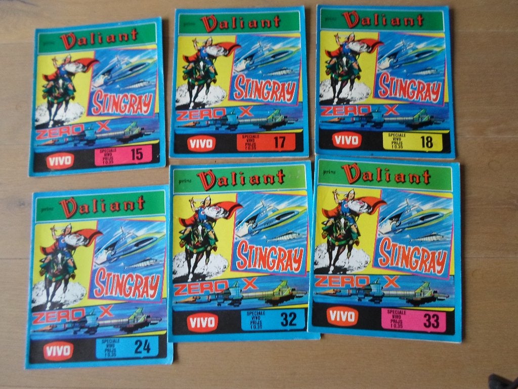 6 prins valiant stingray stripboeken, Meerdere stripboeken, Ophalen of Verzenden, Gelezen
