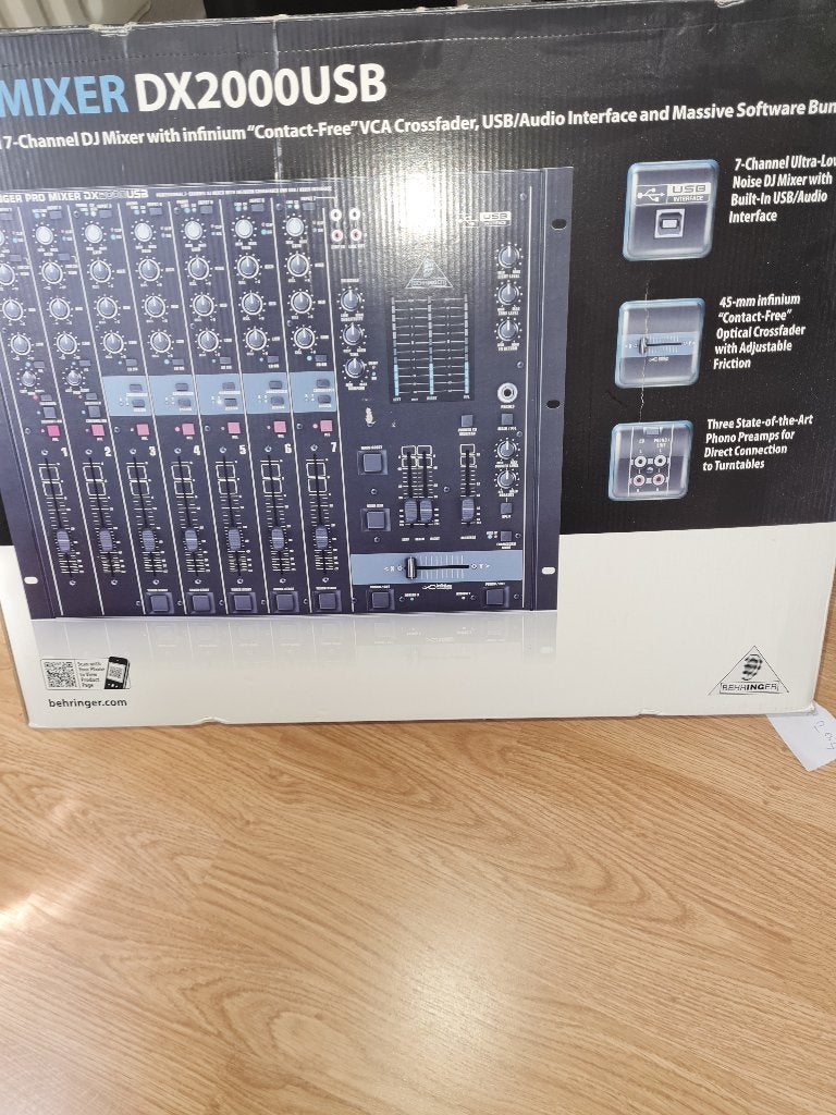 Behringer dx2000 mengpaneel, Ophalen of Verzenden, Gebruikt, 5 tot 10 kanalen, Microfooningang
