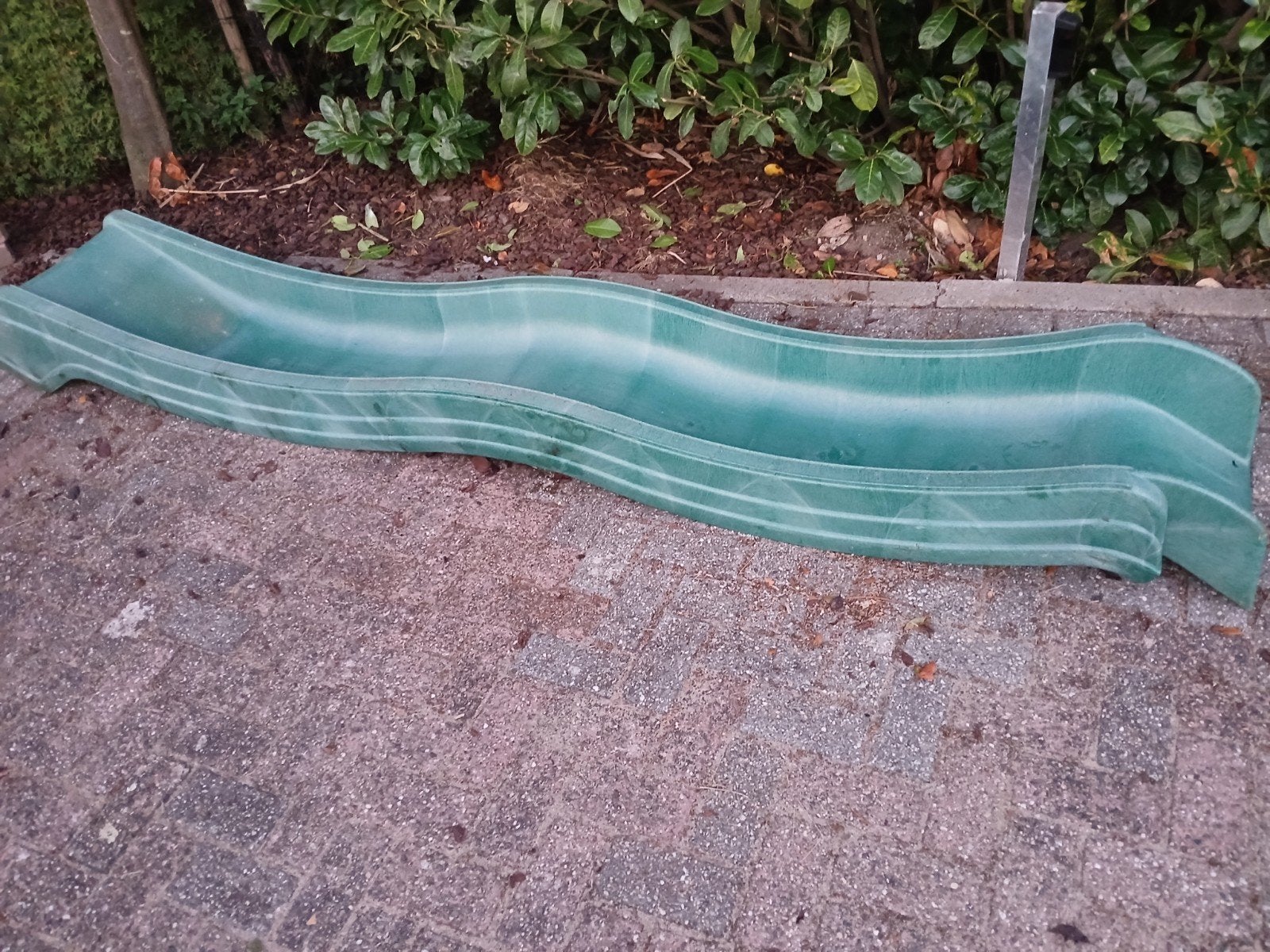 Groene glijbaan voor speeltoestel, Ophalen, Gebruikt, Glijbaan